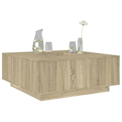 Măsuță de cafea stejar sonoma 100x100x40 cm lemn prelucrat GartenMobel Dekor