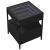 Noptieră cu LED infinity, negru, 40x40x51 cm GartenMobel Dekor