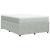Pat box spring cu saltea, gri deschis, 140x190 cm, catifea GartenMobel Dekor