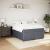 Pat box spring cu saltea, gri închis, 140x190 cm, catifea GartenMobel Dekor