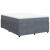 Pat box spring cu saltea, gri închis, 140x190 cm, catifea GartenMobel Dekor