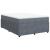 Pat box spring cu saltea, gri închis, 140x200 cm, catifea GartenMobel Dekor