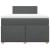 Pat box spring cu saltea, gri închis, 120x190 cm, textil GartenMobel Dekor