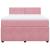 Pat box spring cu saltea, roz, 160x200 cm, catifea GartenMobel Dekor
