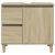 Set mobilier de baie, 3 piese, stejar sonoma, lemn prelucrat GartenMobel Dekor