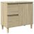 Set mobilier de baie, 3 piese, stejar sonoma, lemn prelucrat GartenMobel Dekor