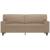 Canapea cu 2 locuri, cappuccino, 140 cm, piele ecologică GartenMobel Dekor