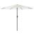 Umbrelă soare de grădină stâlp din oțel, alb 324x324x247 cm GartenMobel Dekor