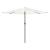 Umbrelă soare de grădină stâlp din oțel, alb 324x324x247 cm GartenMobel Dekor