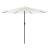 Umbrelă soare de grădină stâlp din oțel, alb 324x324x247 cm GartenMobel Dekor
