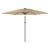 Umbrelă soare de grădină cu stâlp din oțel, maro 288x288x225 cm GartenMobel Dekor