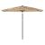 Umbrelă soare de grădină cu stâlp din oțel, maro 288x288x225 cm GartenMobel Dekor