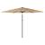 Umbrelă soare de grădină cu stâlp din oțel, maro 288x288x225 cm GartenMobel Dekor