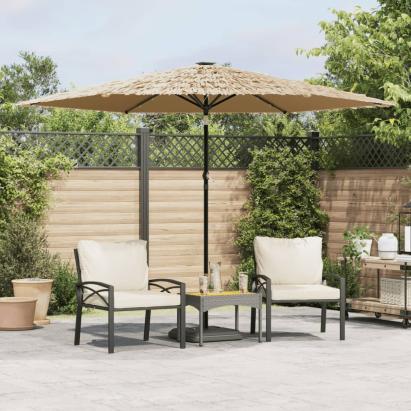 Umbrelă soare de grădină cu stâlp din oțel, maro 288x288x225 cm GartenMobel Dekor