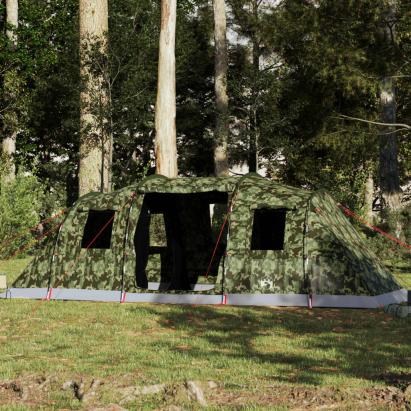 Cort de familie tunel pentru 6 persoane, camuflaj, impermeabil GartenMobel Dekor