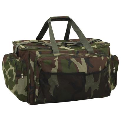 Geantă de pescuit, verde camuflaj, țesătură oxford impermeabilă GartenMobel Dekor