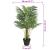 Palmier artificial cu 3 trunchiuri, verde, 85 cm, PP GartenMobel Dekor