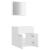 Set mobilier de baie, 2 piese, alb, PAL GartenMobel Dekor