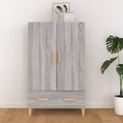 Dulap înalt, gri sonoma, 70x31x115 cm, lemn compozit GartenMobel Dekor