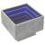 Masă laterală cu LED, gri beton, 40x40x30 cm, lemn prelucrat GartenMobel Dekor