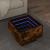 Masă laterală cu LED stejar fumuriu 40x40x30 cm lemn prelucrat GartenMobel Dekor