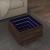 Masă laterală cu LED, stejar maro, 40x40x30 cm, lemn prelucrat GartenMobel Dekor