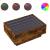 Măsuță de cafea cu LED stejar fumuriu 70x50x30cm lemn prelucrat GartenMobel Dekor