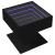 Măsuță de cafea cu LED, negru, 50x50x45 cm, lemn prelucrat GartenMobel Dekor
