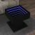 Măsuță de cafea cu LED, negru, 50x50x45 cm, lemn prelucrat GartenMobel Dekor