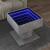 Măsuță de cafea cu LED, gri beton, 50x50x45 cm, lemn prelucrat GartenMobel Dekor