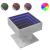 Măsuță de cafea cu LED, gri beton, 50x50x45 cm, lemn prelucrat GartenMobel Dekor