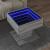 Măsuță de cafea cu LED sonoma gri 50x50x45cm lemn prelucrat GartenMobel Dekor