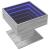 Măsuță de cafea cu LED sonoma gri 50x50x45cm lemn prelucrat GartenMobel Dekor