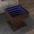 Măsuță de cafea cu LED stejar maro 50x50x45 cm lemn prelucrat GartenMobel Dekor