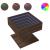 Măsuță de cafea cu LED stejar maro 50x50x45 cm lemn prelucrat GartenMobel Dekor