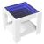 Măsuță de cafea cu LED, alb, 53x53x45 cm, lemn prelucrat GartenMobel Dekor