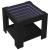 Măsuță de cafea cu LED, negru, 53x53x45 cm, lemn prelucrat GartenMobel Dekor