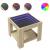 Măsuță de cafea cu LED stejar sonoma 53x53x45 cm lemn prelucrat GartenMobel Dekor
