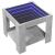 Măsuță de cafea cu LED, gri beton, 53x53x45 cm, lemn prelucrat GartenMobel Dekor