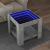 Măsuță de cafea cu LED, gri beton, 53x53x45 cm, lemn prelucrat GartenMobel Dekor
