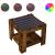 Măsuță de cafea cu LED stejar fumuriu 53x53x45cm lemn prelucrat GartenMobel Dekor