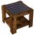 Măsuță de cafea cu LED stejar fumuriu 53x53x45cm lemn prelucrat GartenMobel Dekor