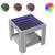 Măsuță de cafea cu LED gri sonoma 53x53x45 cm lemn prelucrat GartenMobel Dekor