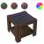 Măsuță de cafea cu LED stejar maro 53x53x45 cm lemn prelucrat GartenMobel Dekor