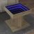 Măsuță de cafea cu LED stejar sonoma 50x50x45 cm lemn prelucrat GartenMobel Dekor