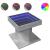 Măsuță de cafea cu LED, gri beton, 50x50x45 cm, lemn prelucrat GartenMobel Dekor