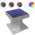 Măsuță de cafea cu LED sonoma gri 50x50x45cm lemn prelucrat GartenMobel Dekor