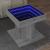 Măsuță de cafea cu LED sonoma gri 50x50x45cm lemn prelucrat GartenMobel Dekor