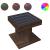 Măsuță de cafea cu LED stejar maro 50x50x45 cm lemn prelucrat GartenMobel Dekor