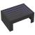 Măsuță de cafea cu LED infinity, negru, 70x50x30 cm GartenMobel Dekor